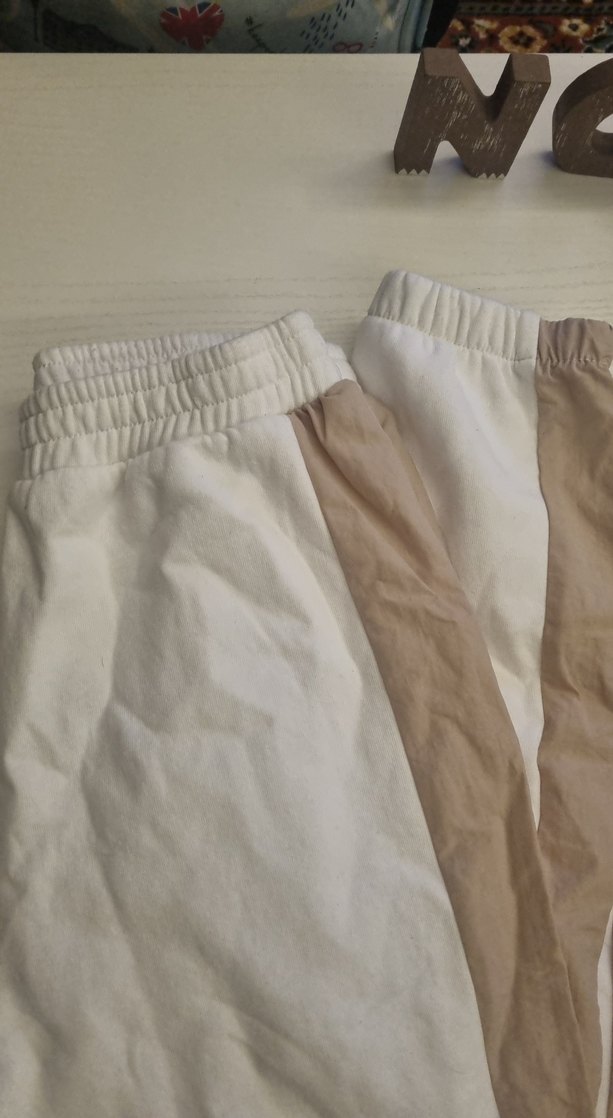 Beyaz Keten Rahat Kesim çocuk Pantolon - Görsel 2
