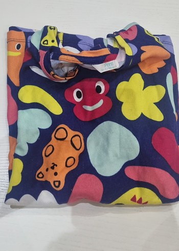 Renkli Baskılı Kız Çocuk pijama - Görsel 4