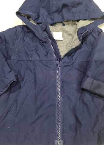 Kapüşonlu Erkek Çocuk Mavi Yağmurluk - Görsel 5