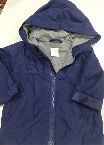 Kapüşonlu Erkek Çocuk Mavi Yağmurluk - Görsel 2