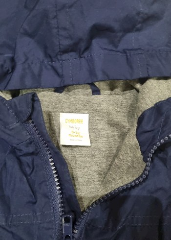 Kapüşonlu Erkek Çocuk Mavi Yağmurluk - Görsel 4