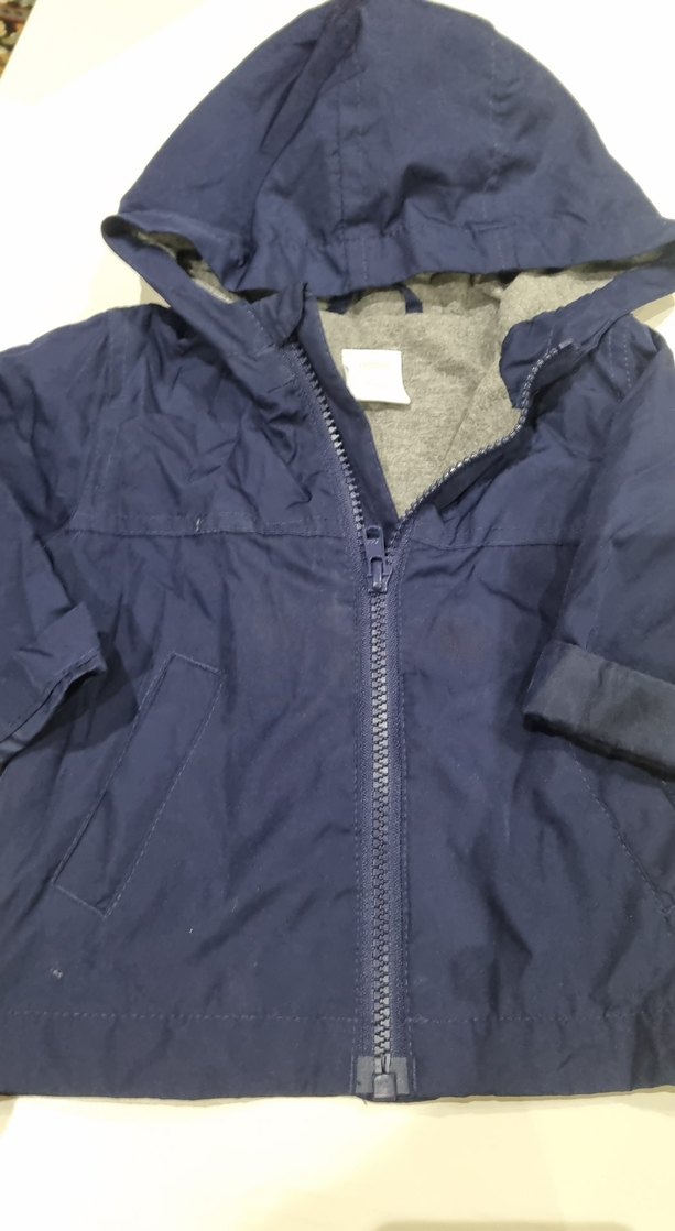 Kapüşonlu Erkek Çocuk Mavi Yağmurluk - Görsel 5