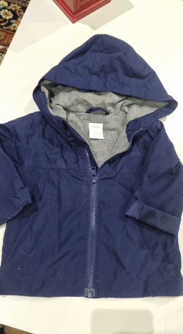 Kapüşonlu Erkek Çocuk Mavi Yağmurluk - Görsel 2