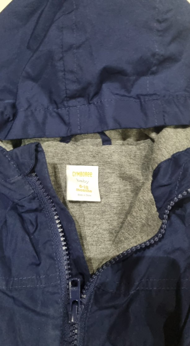 Kapüşonlu Erkek Çocuk Mavi Yağmurluk - Görsel 4