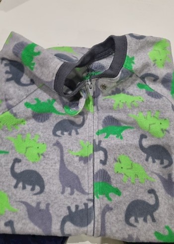 Erkek Çocuk Koyu Mavi Bol Kesim Denim Pantolon (3 parça) - Görsel 3