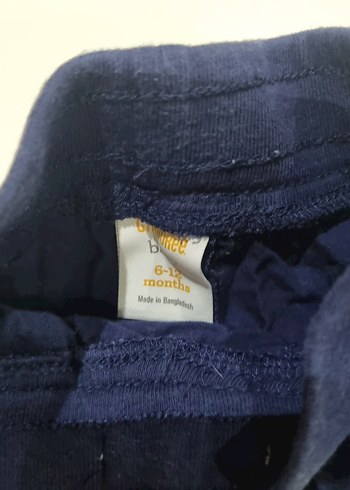 Erkek Çocuk Koyu Mavi Bol Kesim Denim Pantolon (3 parça) - Görsel 2