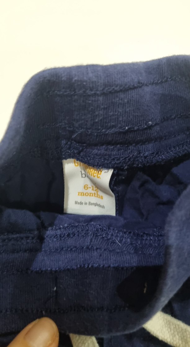 Erkek Çocuk Koyu Mavi Bol Kesim Denim Pantolon (3 parça) - Görsel 2