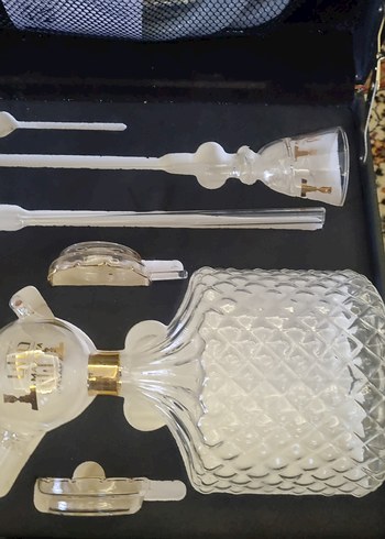 Beyaz Klasik Cam Servis Seti Nargile - Görsel 4