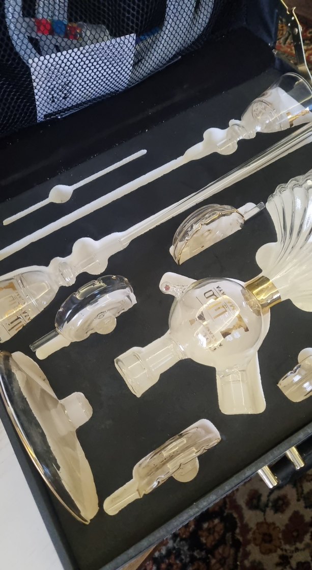 Beyaz Klasik Cam Servis Seti Nargile - Görsel 5