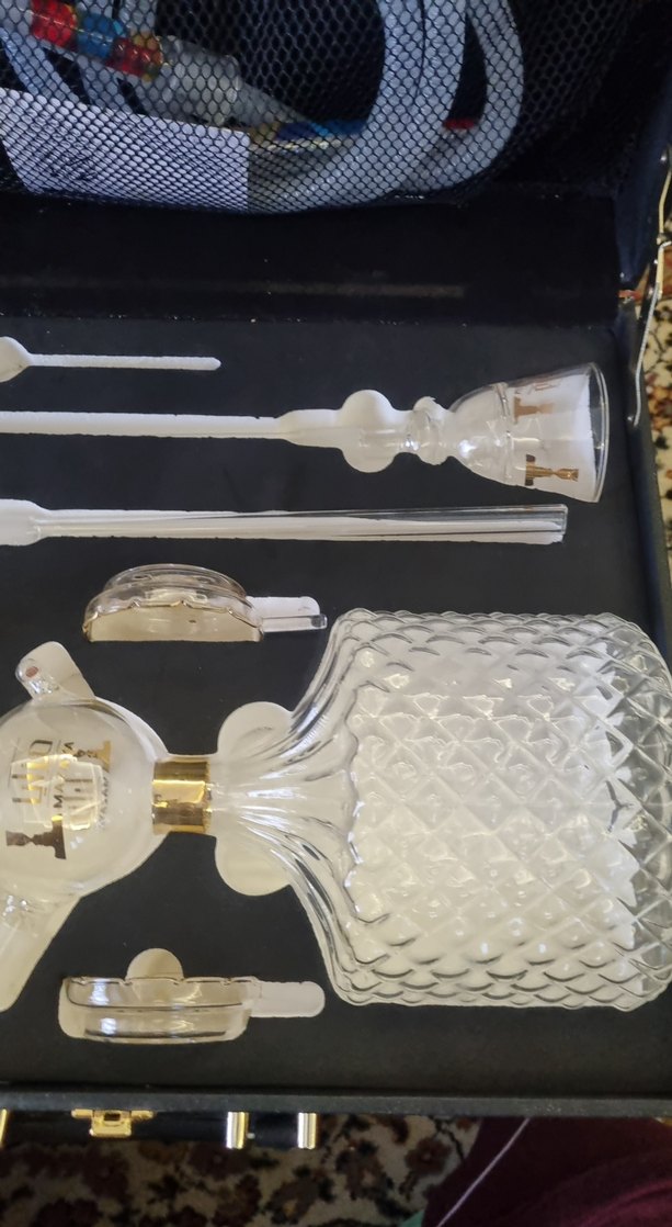 Beyaz Klasik Cam Servis Seti Nargile - Görsel 4