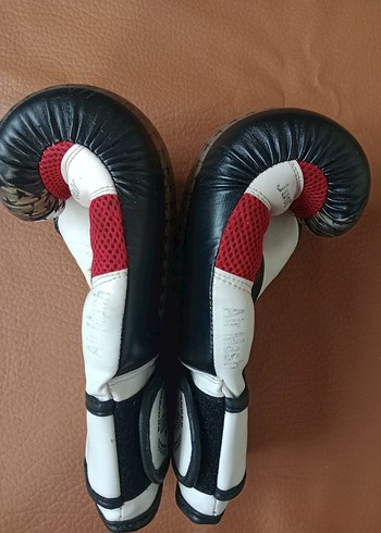 Siyah Deri Cyclone Boks Eldiveni Velcro - Görsel 4