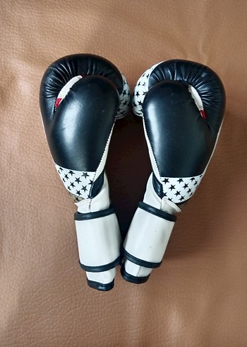 Siyah Deri Cyclone Boks Eldiveni Velcro - Görsel 2