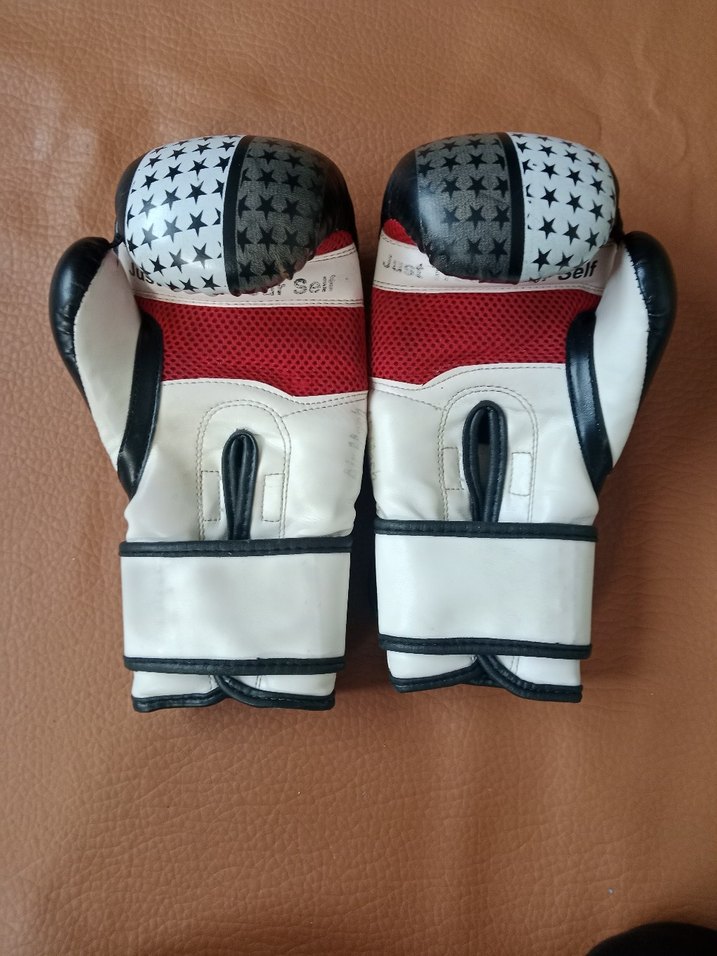 Siyah Deri Cyclone Boks Eldiveni Velcro - Görsel 3