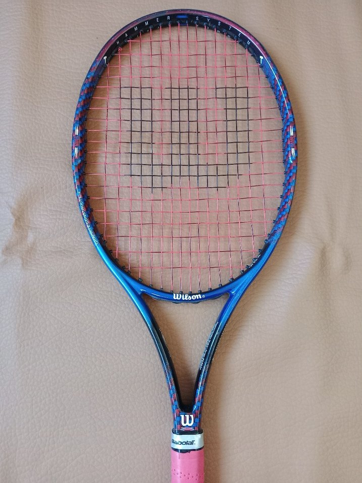 Renkli Mavi Wilson Tenis Raketi - Görsel 3