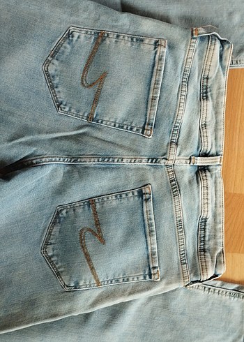 Mavi Kadın Denim Pantolon, Normal Boy, Tokalı - Görsel 4