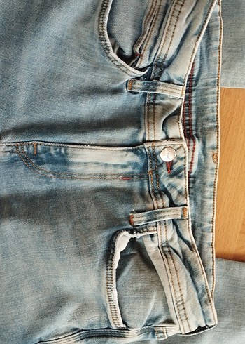 Mavi Kadın Denim Pantolon, Normal Boy, Tokalı - Görsel 2