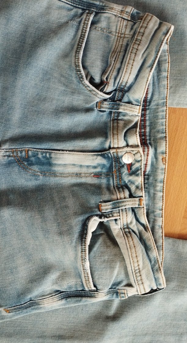 Mavi Kadın Denim Pantolon, Normal Boy, Tokalı - Görsel 2