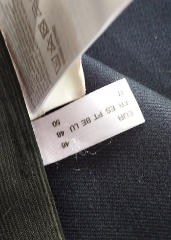 Lacivert Ekoseli Kadın Kumaş Pantolon - Görsel 3