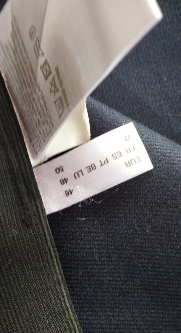 Lacivert Ekoseli Kadın Kumaş Pantolon - Görsel 3