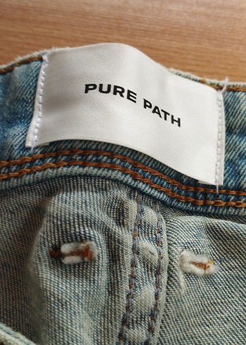 Mavi Yırtık Jean Pantolon - Görsel 5