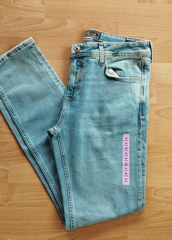 Pastel Mavi Regular Fit Denim Erkek Jean - Görsel 2
