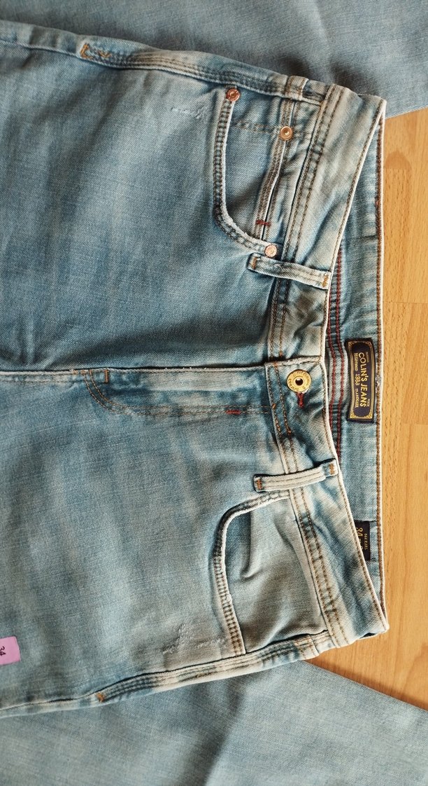 Pastel Mavi Regular Fit Denim Erkek Jean - Görsel 3