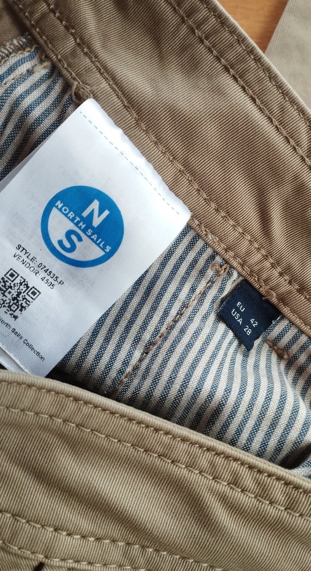 Bej Erkek Keten Rahat Kesim Pantolon - Görsel 4