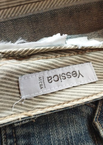 Gevşek Kesim Mavi Denim Midi Etek - Görsel 5