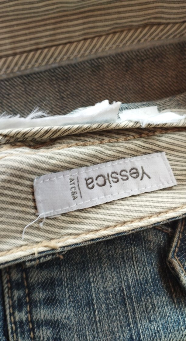 Gevşek Kesim Mavi Denim Midi Etek - Görsel 5