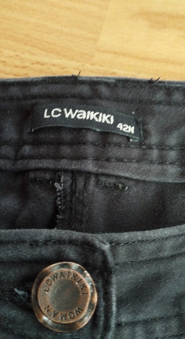 Düğmeli Siyah Erkek Denim Pantolon - Görsel 2