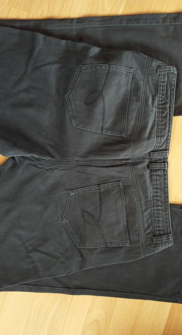 Düğmeli Siyah Erkek Denim Pantolon - Görsel 4