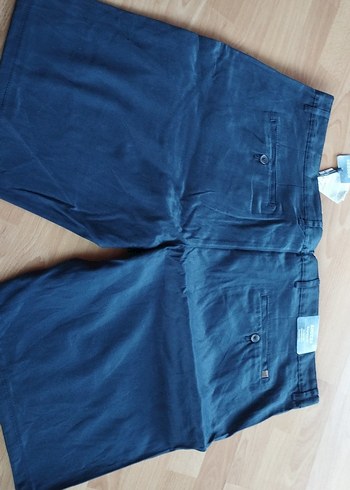 Erkek Mavi Denim Midi Şort - Görsel 5