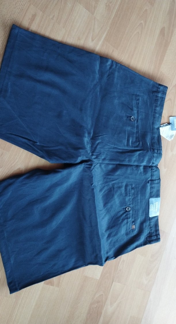 Erkek Mavi Denim Midi Şort - Görsel 5