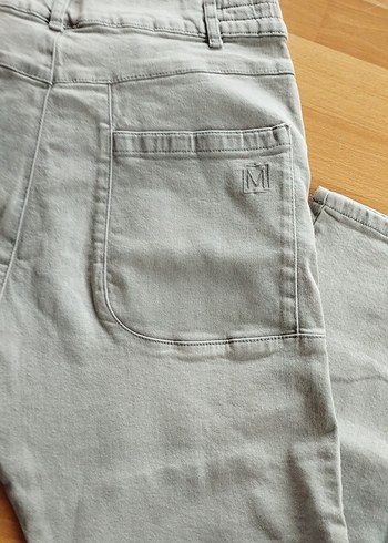 Gri Denim Kadın Rahat Kesim Pantolon - Görsel 5