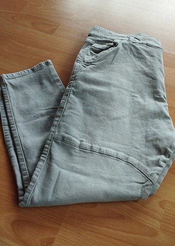 Gri Denim Kadın Rahat Kesim Pantolon - Görsel 2