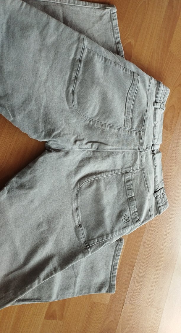 Gri Denim Kadın Rahat Kesim Pantolon - Görsel 4