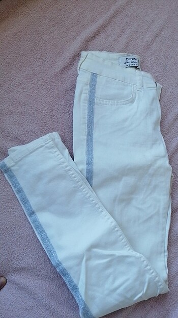 38 Beden beyaz Renk Beyaz kot pantolon
