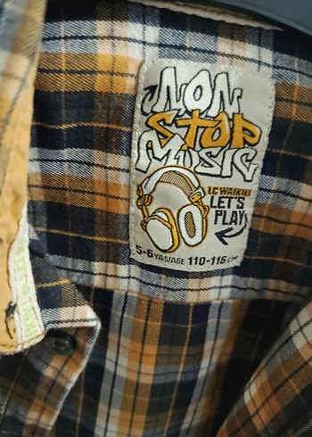 Erkek Çocuk Kahverengi Kareli Gömlek - Görsel 2