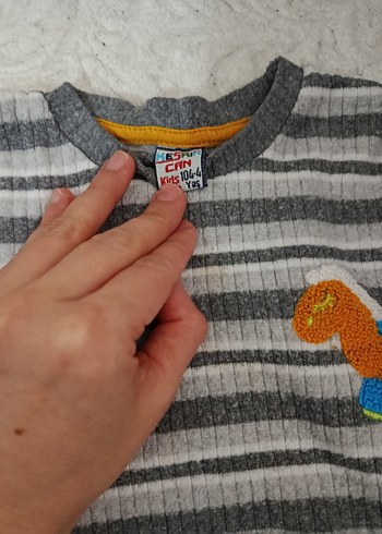 Gri Erkek Bebek Triko Takım - Görsel 3