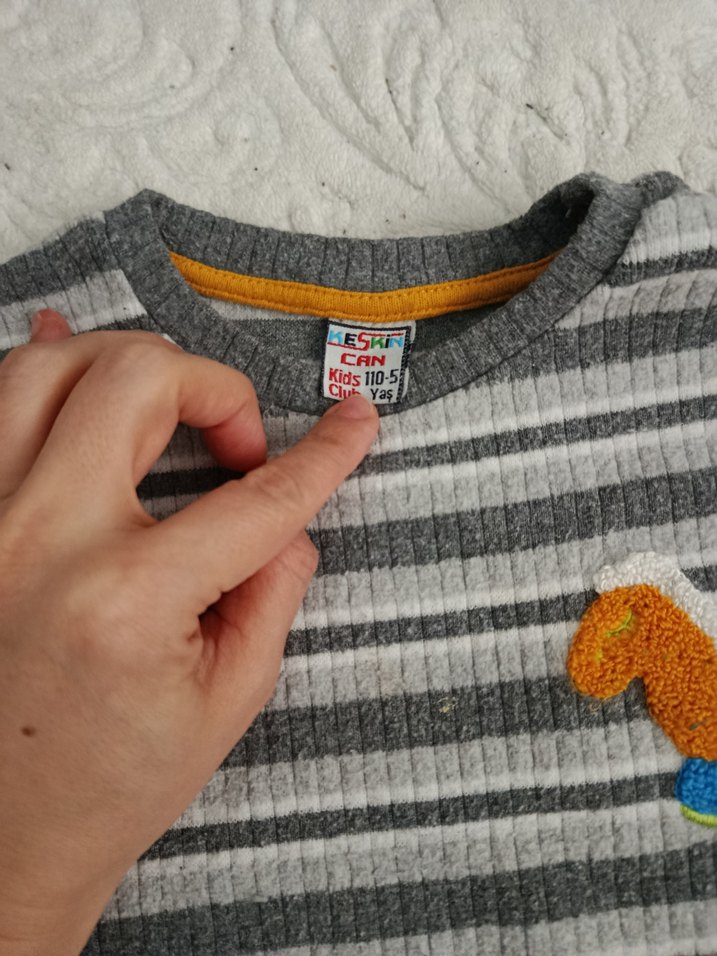 Gri Erkek Bebek Triko Takım - Görsel 2