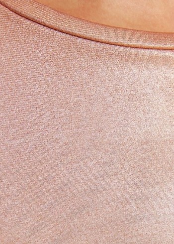 Pembe Parlak Kısa Kollu Bluz - Görsel 7