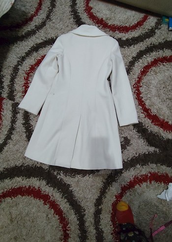 Adil Işık Marka, Ekru rengi Beyaz Kadın Midi Kaban - Görsel 3