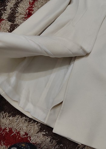 Adil Işık Marka, Ekru rengi Beyaz Kadın Midi Kaban - Görsel 12