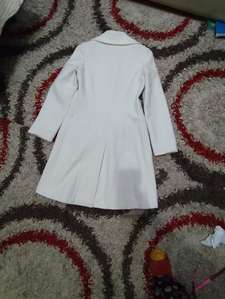 Adil Işık Marka, Ekru rengi Beyaz Kadın Midi Kaban - Görsel 3