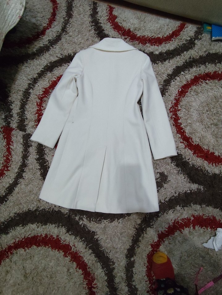 Adil Işık Marka, Ekru rengi Beyaz Kadın Midi Kaban - Görsel 2