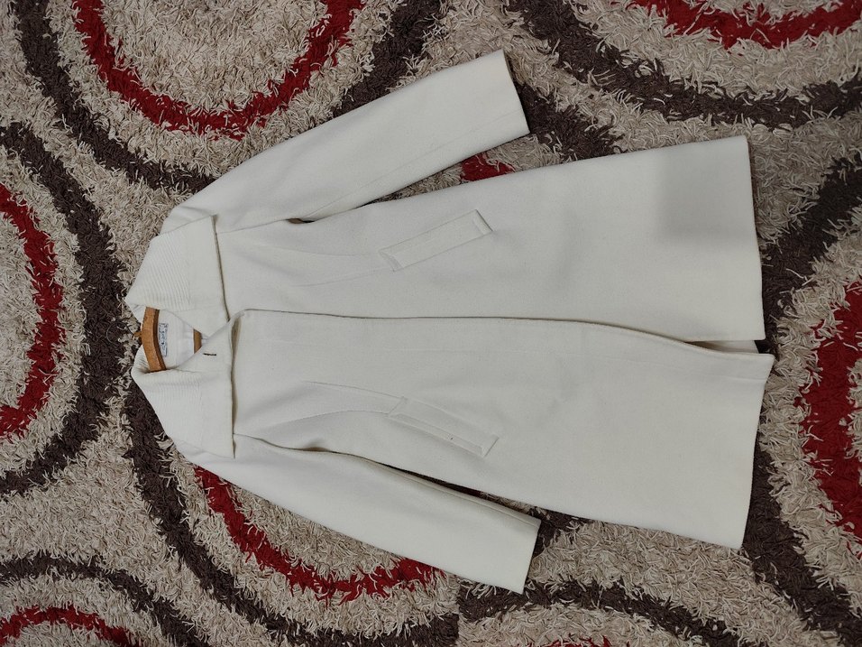 Adil Işık Marka, Ekru rengi Beyaz Kadın Midi Kaban - Görsel 4