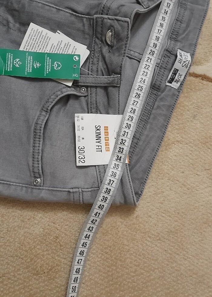 Gri Kot Pantolon - Görsel 4