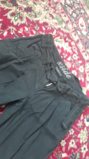 15-16 Yaş Beden siyah Renk Spor kot pantolon
