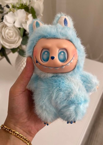 Pastel Mavi Peluş Oyuncak Canavar