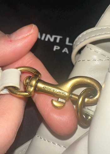 Beyaz Deri Kadın Çanta - Parisian Şıklığı - Görsel 3